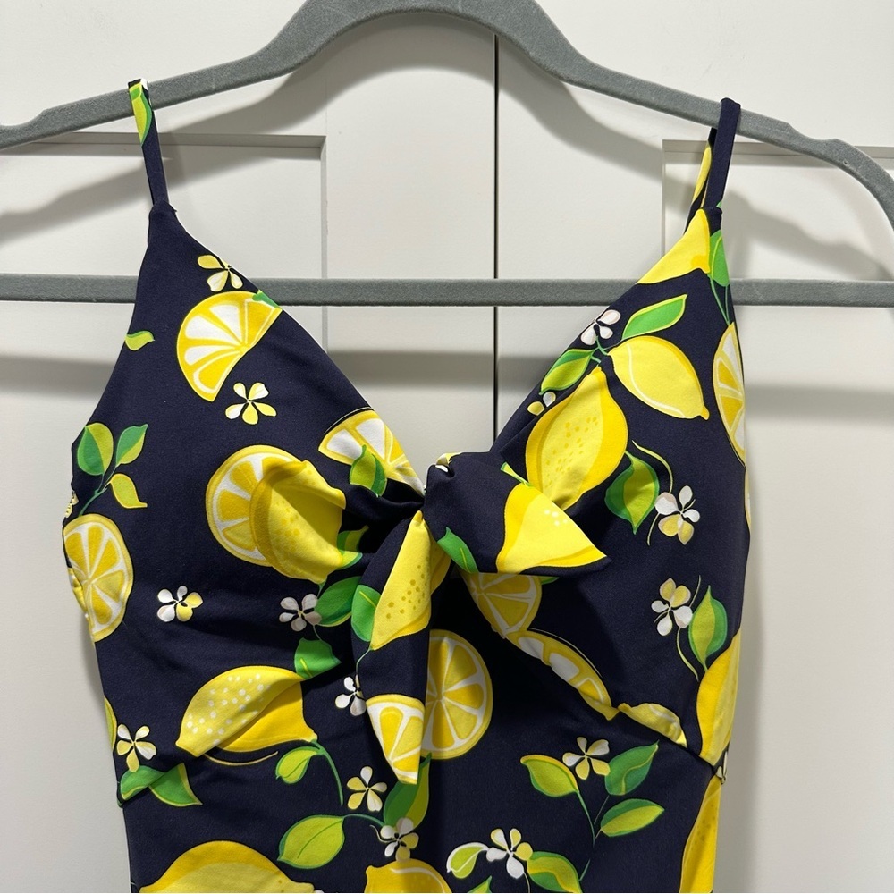 Tina Turk Lemon Print One Piece Swimsuit Size 6 - Picture 4 of 8